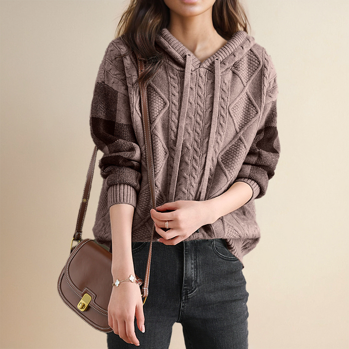 Leonie - Jacquard Hooded Sweater