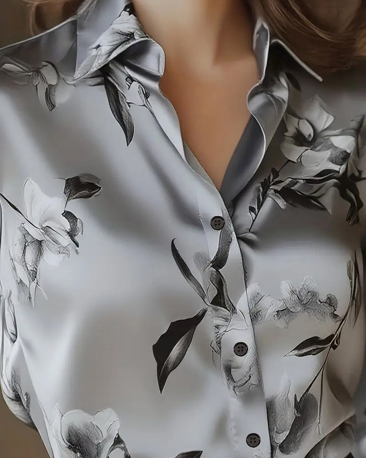 Retro Floral Print Shirt