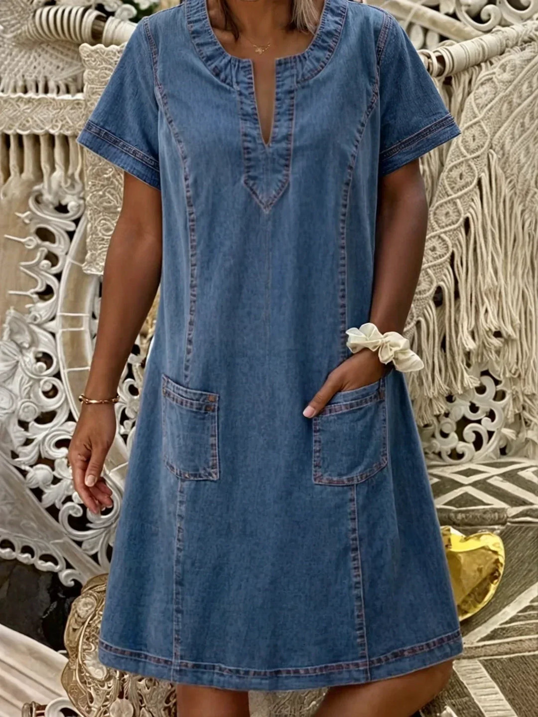 Sofia | Soft Denim Dress