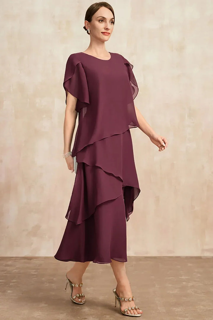 Diana | Elegant Layered Midi Dress