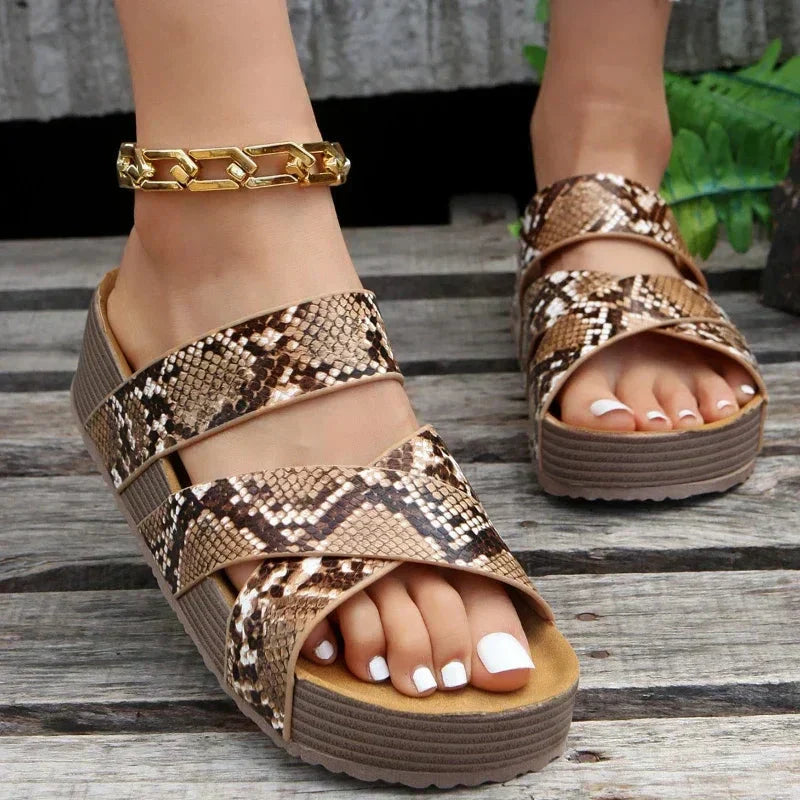 Ida | Chic Stylish  Print Sandals