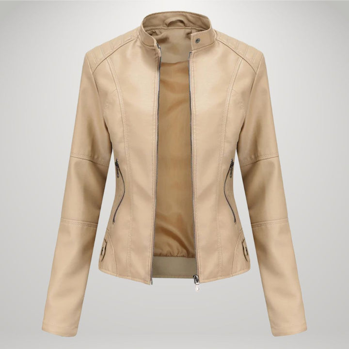 Karolina | Slim Faux Leather Jacket