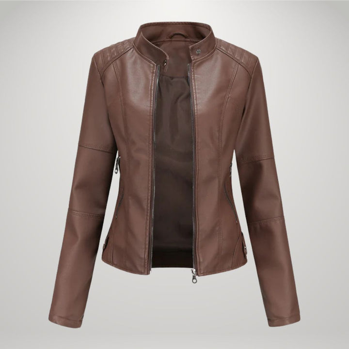 Lessy | Sleek Faux Leather Jacket