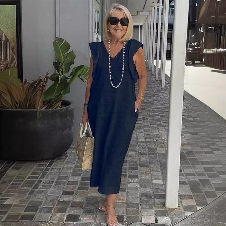 Bonnie | Stylish V-Neck Loose-Fit Summer Dress