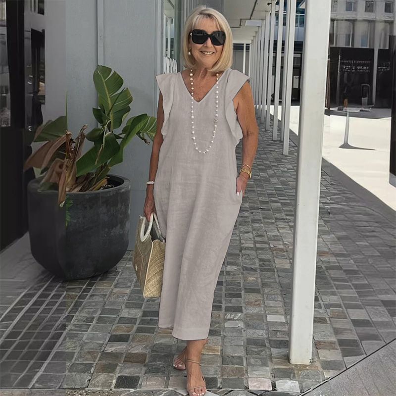 Bonnie | Stylish V-Neck Loose-Fit Summer Dress
